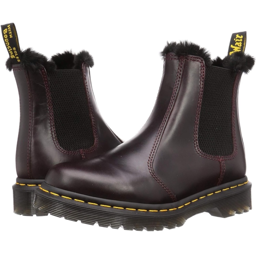 Dr. Martens Women's 2976 Leonore Chelsea Boot in oxblood atlas